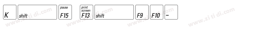 Key west字体转换
